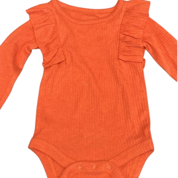 💫NWT Cat&Jack Baby Girl Clothes Newborn Periwinkle Orange Onepiece Outfit - Picture 1 of 5